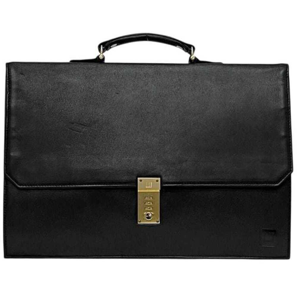 Dunhill bag, black, satchel leather, danhill